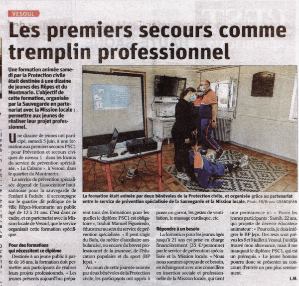 Formation premier secours