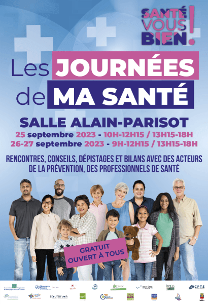 Affiche forum santé 2023 Affiche Les Journées de ma santé 2023
