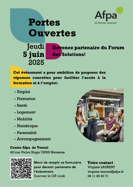 Affiche AFPA Forum des solutions Vesoul Affiche afpa forum des solutions vesoul